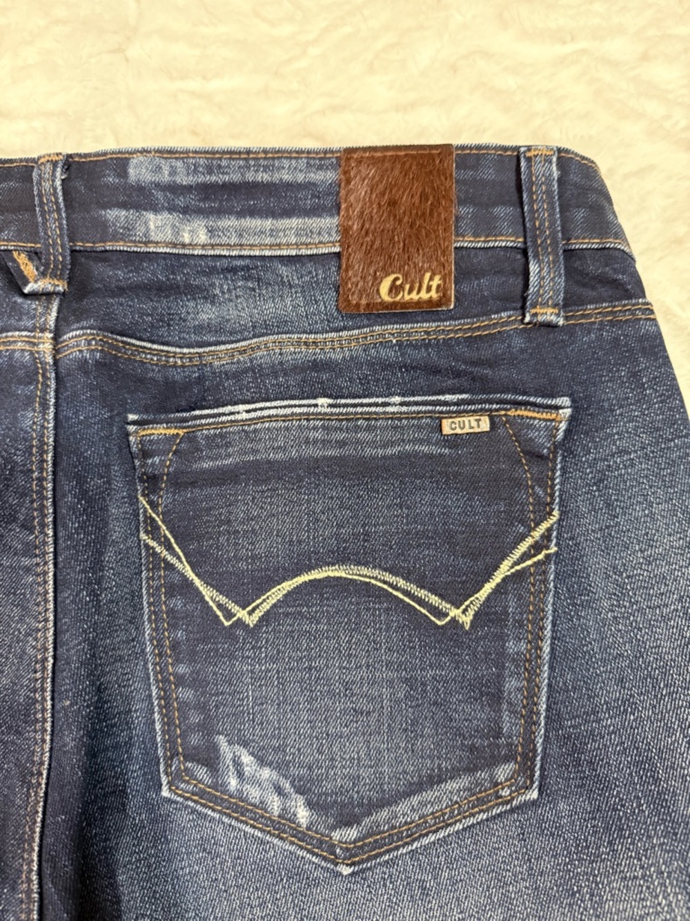 Cult Dark Wash Women's Bootcut Jeans - NWOT- Size 32” waist - Picture 13 of 14
